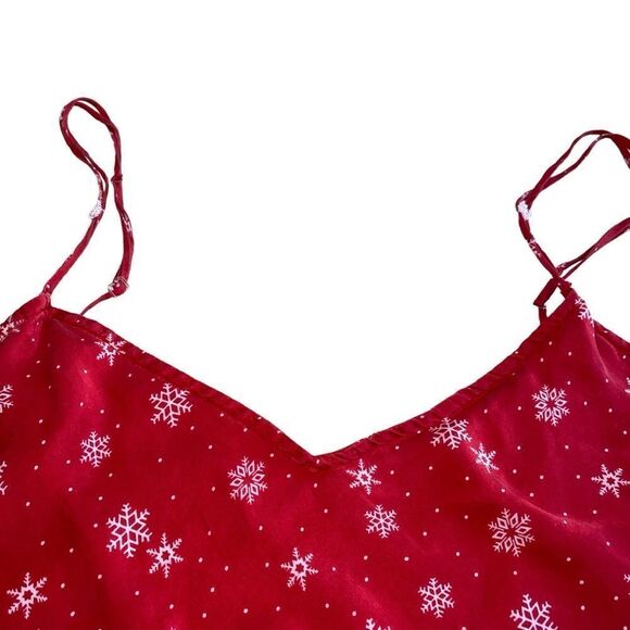 GUC Red Winter Nightie with Snowflakes - Picture 5 of 11